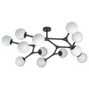 EGLO LED plafonjera MARAGALL G9 12 izvora crna/bela 100,5x90,5 cm 39529