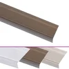 Rubnjaci za stepenice L-oblika 15 kom aluminijski 90 cm smeđi