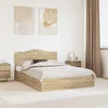 Krevet s od storage Sonoma hrast 150 x 200 cm Konstruirano drvo