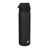 Slim water bottle, stainless steel, 500ml, Black - Ion8