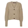 VERO MODA Pletena jopa Lea, rjava