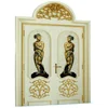 Casa Padrino luxury baroque double apartment door white/gold 221 cm - Made in Italy