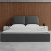 Bessagi Home Oblazinjena Postelja Perla, Temno Siva, 180x200