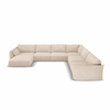 Bež kotni kavč (desni kot) Vanda - Mazzini Sofas