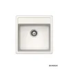 Schock Granitna ugradna sudopera Nemo N100S, 47x49cm, Bela