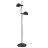 FOLKBAT Podna lampa s 2 refl., crna