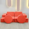 Atelier del Sofa Dvosed na razvlačenje Puzzle 140x46x70cm Narandžasti