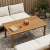 Gornji dio stola 110 x 55 x 3,5 cm Pravokutni Čvrsto teak drvo