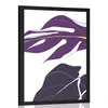 Plakat vijolični listi monstere - 20x30 black