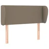 Vidaxl Vzglavje z ušesi taupe 83x23x78/88 cm blago