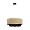 Luster na sajli SARTA 1xE27/60W/230V O 45 cm crna/juta