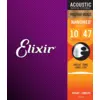 Elixir 16002 Acoustic NANOWEB Phosphor Bronze Extra Light 10-47 žice za akustičnu gitaru