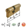 DABEL Cilindarindar za vrata CL2036 Mat Ms 65mm(30-35) 3K DBP1