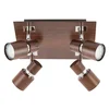 Rabalux Merkur 4x spot wenge bez sijalice Spot rasveta