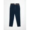 Sinsay - Chino farmerke mom fit kroja sa kaišem i dodatkom viskoze - steel blue