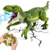 JOJOY Daljinsko vodeni dinozaver z dimnim učinkom, zvokom in LED lučmi, polnilna RC igrača | DINORAPTOR