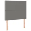 Vidaxl Vzglavje postelje temno sivo 100x5x118/128 cm blago