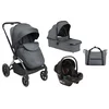 Kikka Boo Kolica Kara 3in1 set sa auto sedištem I-Prime I-size i tvrdom korpom Grey