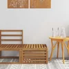 Vanjski otoman Čvrsto drvo akacije Prirodna 59 x 59 x 37 cm