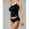 POMIRISHI BAMBOO UNDERWEAR Ženske duboke slip gaćice, Crne