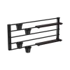 Zidna polica sa saksijama i LED osvetljenjem SHELF 50x118 cm crna/borovina