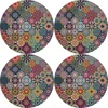 Bertoni Home Unisexs 4 Thick Round Table Pads Set Valencia
