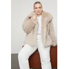 Trendyol Curve Beige Regular Fit Für Coat