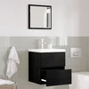 Kupaonski ormar Crni hrast 41 x 38,5 x 45 cm Konstruirano drvo