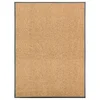 Vidaxl Pralni predpražnik krem 90x120 cm