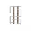 Hanah Home Rain White Walnut Polica za knjige 120x162x20cm, Bela
