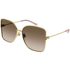 Gucci GG1282SA 003 ONE SIZE (62) Zlata/Rjava