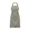 “Yinte” kitchen apron, cotton, Green olive - Tiseco