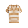 TOMMY HILFIGER Majica CODY rjava/bela
