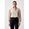Seventy Venezia bluza z volančki ženska s svilo