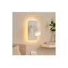LED zidna spot lampa PIPE 1xGU10/10W/230V + LED/6W bela