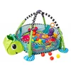 ECO TOYS Edukativna podloga za bebe Kornjača, Zelena