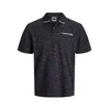 JACK & JONES Majica JCOLogan Inject pegasto črna / bela