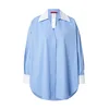 MAX&Co. Bluza COLLE svetlo modra/bela