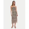Noisy May Poletna obleka Lesley 27033993 Rjava Slim Fit