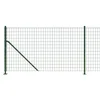 Ograda od žičane mreže s prirubnicom zelena 0,8 x 25 m