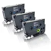 Komplet Brother TZe-345/TZ-345/PT/P-Touch 18mm kompatibilni trakovi (3) - bel izpis/črn trak