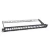 Mirsan Patch panel 19/1U, Modularni sa 24 slota (bez modula), MR.19P24P1U.01