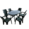 Sanja Ippi Set 6 Stolica Ema Ratan i Sto Orlando 140x100cm, Zeleni