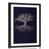 Plakat s paspartujem skrivnostno drevo življenja - 20x30 no frame