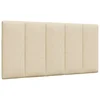 Vidaxl Blazina za vzglavje Hanko krem 100 cm blago