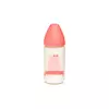Suavinex Flašica Staklena 240Ml 3P S Tamno Roze Medved