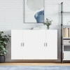 vidaXL Stenska omarica 2 kosa bela 69,5x34x90 cm