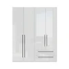JELA PLAKAR P42-2/PN - kolekcija Piano - Kristalno bela/Kristalno Bela HG Lak - 182x224x56 cm