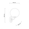 TALIA 45 ZIDNA LAMPA 1*G9 CRNA/BAKAR
