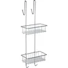 WENKO 22213100 - Stalak ALDO 24,5x70 cm nerđajući čelik/srebran